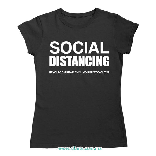 Playera Mujer Social Distancing