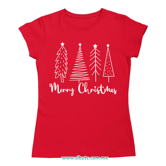 Playera Mujer Merry Christmas