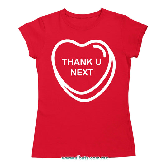 Playera Mujer San Valentin Thank You Next
