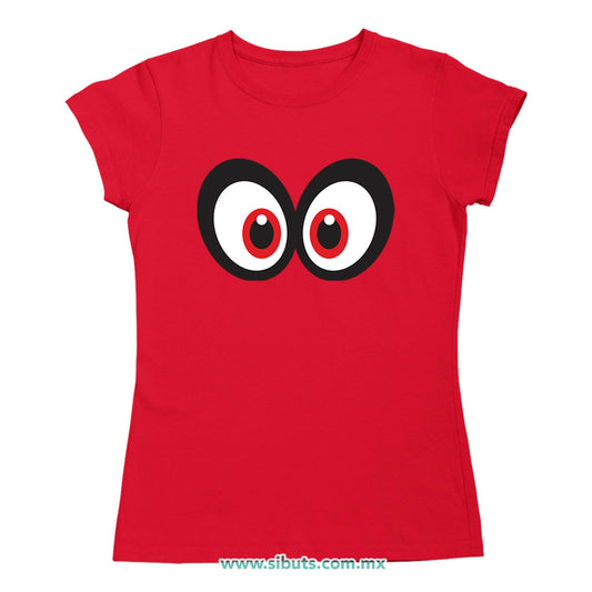 Playera Mujer Super Mario Odissey Cappy