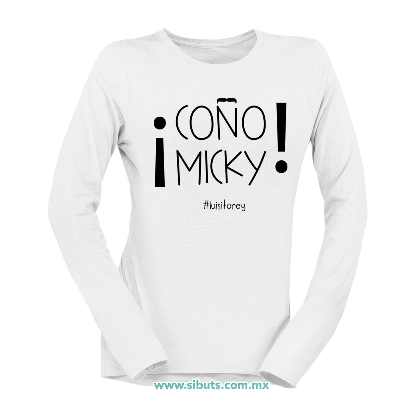 Playera Mujer Manga Larga Luis Miguel Coño Micky