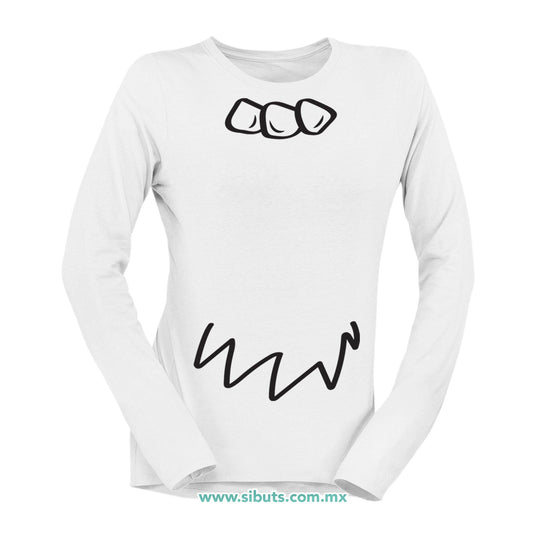 Playera Mujer Manga Larga Vilma Picapiedra