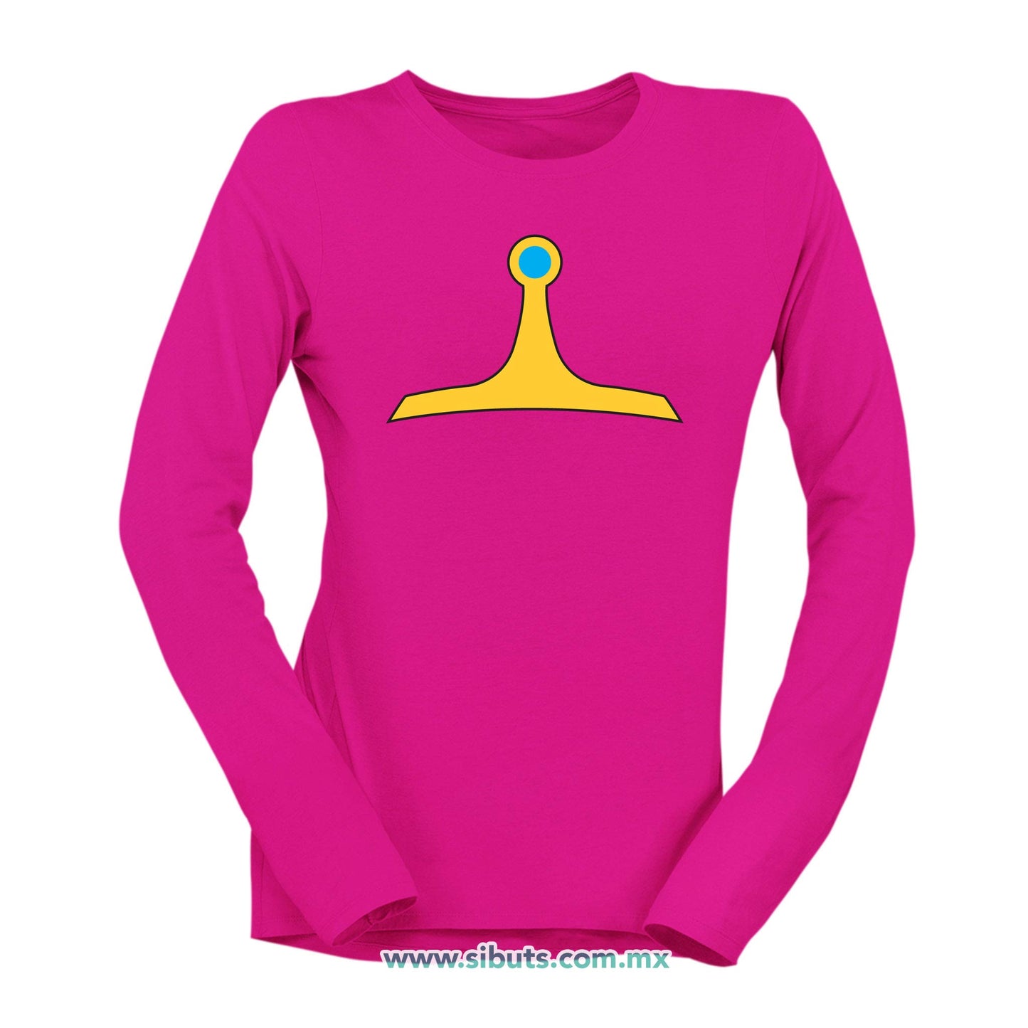Playera Mujer Manga Larga Hora Aventura Bubblegum Princess