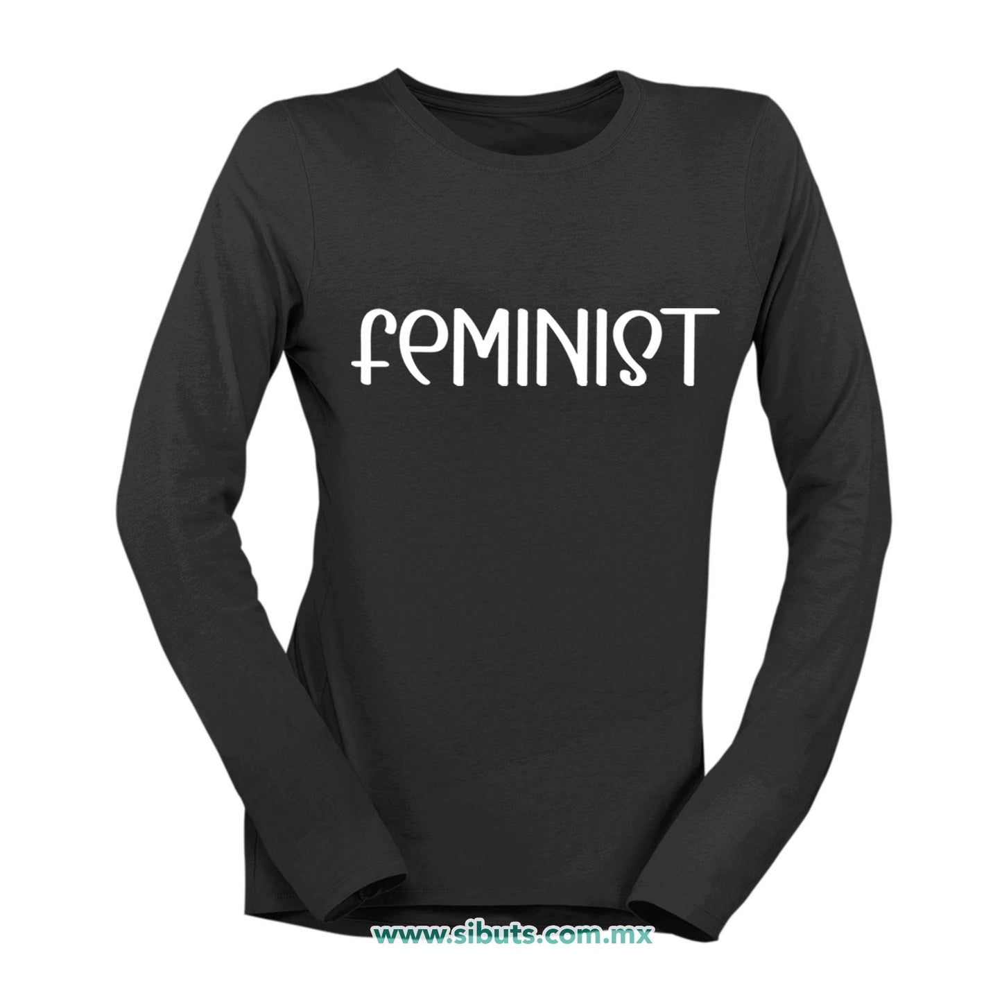 Playera Mujer Manga Larga Feminista