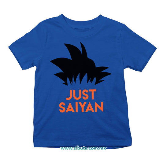 Playera Niño Dragon Ball Goku Just Saiyan