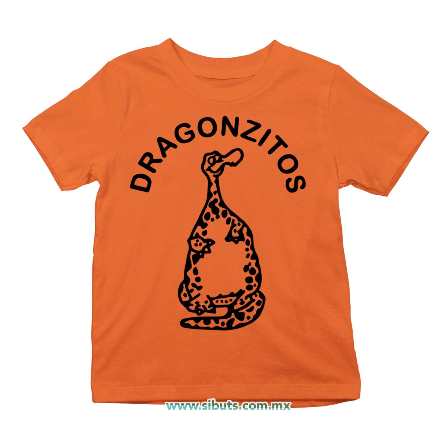 Playera Niño Dulces Dragonzito Naranja