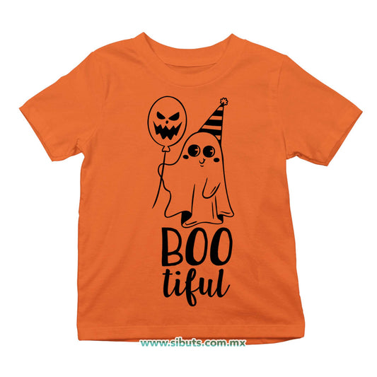Playera Niño Halloween Boo Tiful