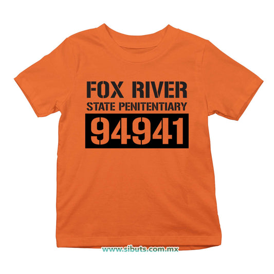 Playera Niño Prison Break Fox River