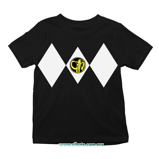 Playera NIño Power Ranger Negro
