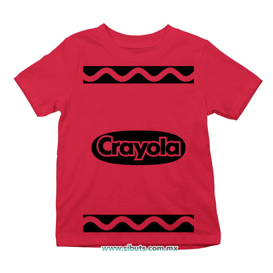 Playera Niño Crayola Rojo