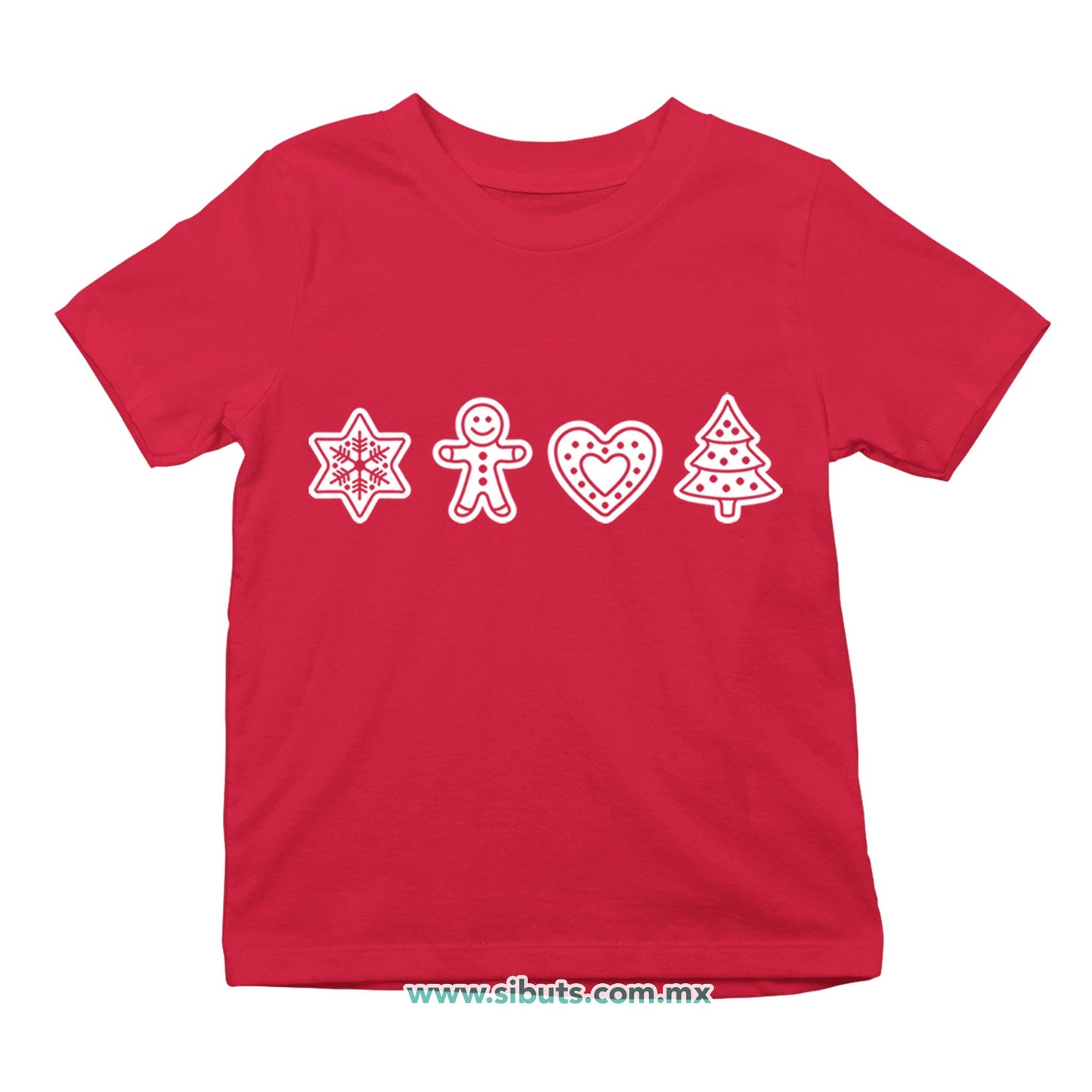 Playera Niño Galletas De Jengibre Navidad