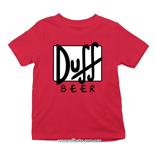 Playera Niño Los Simpsons Beer Duff