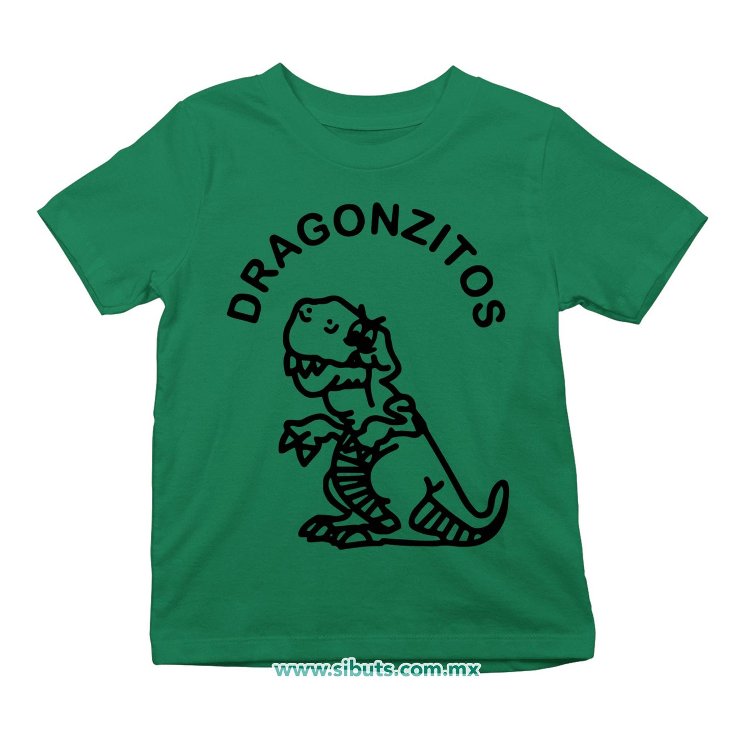 Playera Niño Dulces Dragonzito Verde
