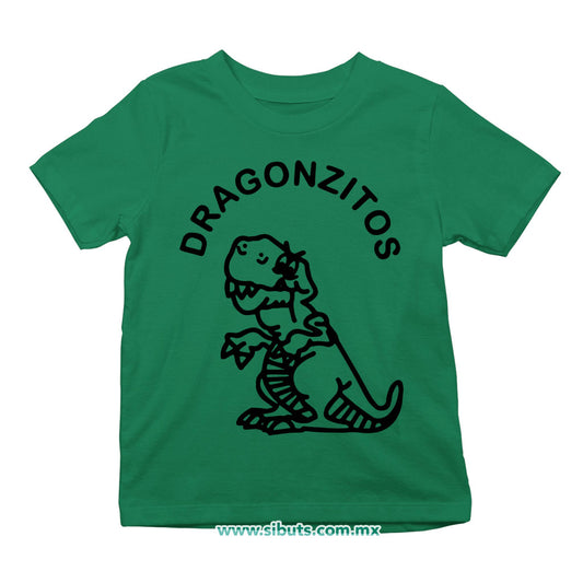 Playera Niño Dulces Dragonzito Verde