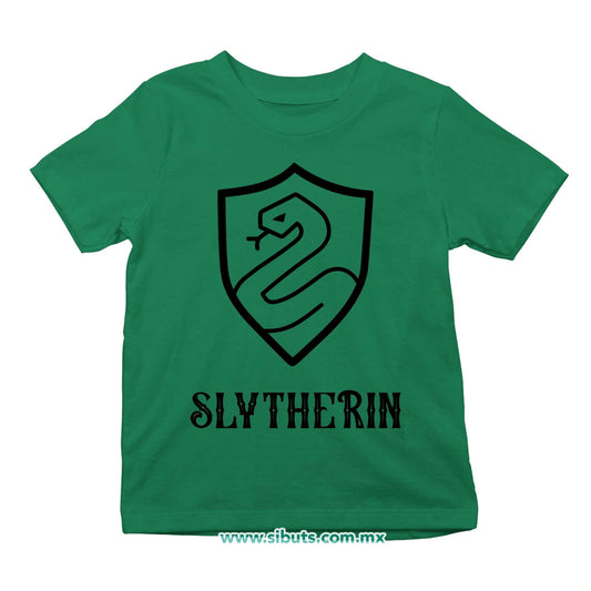 Playera NIño Harry Potter Slytherin