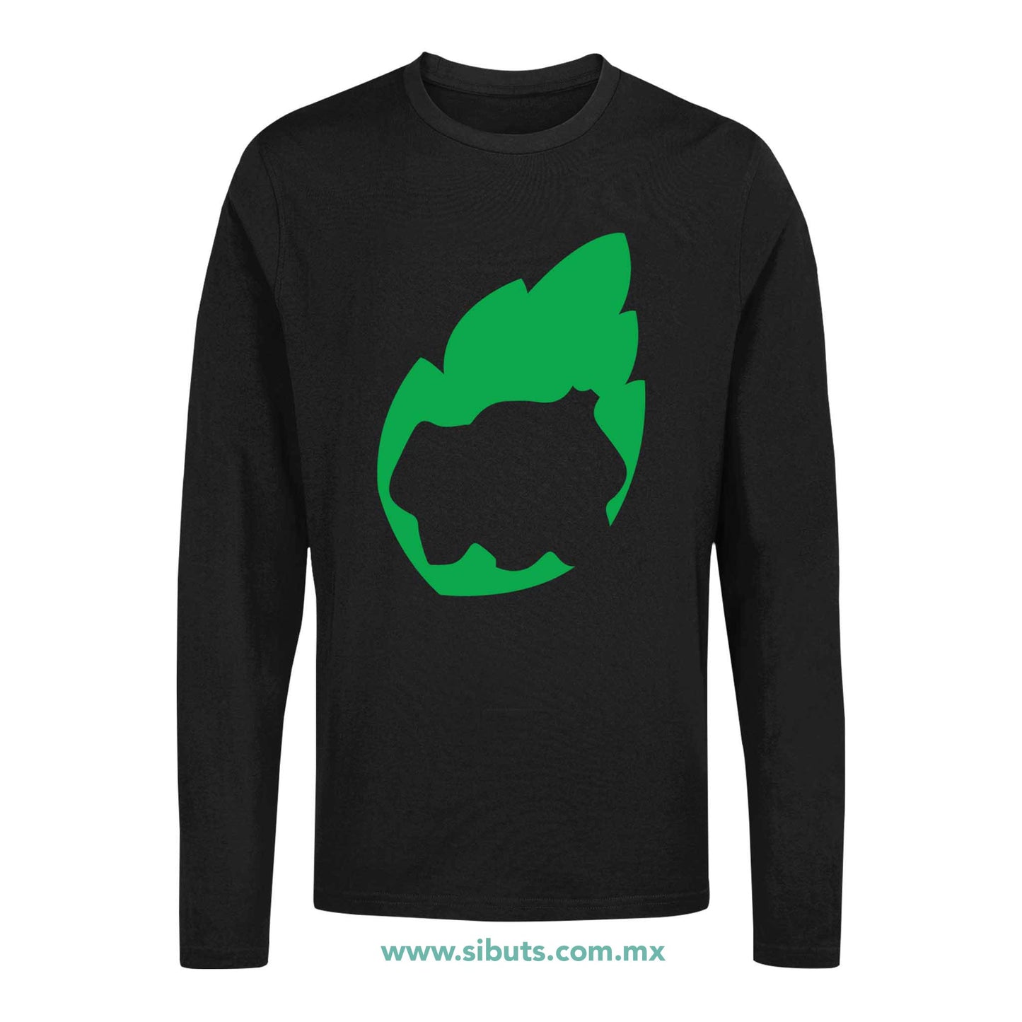 Playera Hombre Manga Larga Pokemon Bulbasaur
