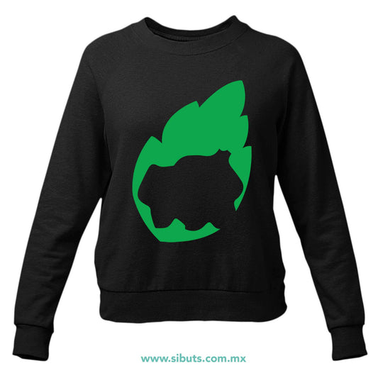 Sudadera Mujer Cuello Redondo Pokemon Bulbasaur