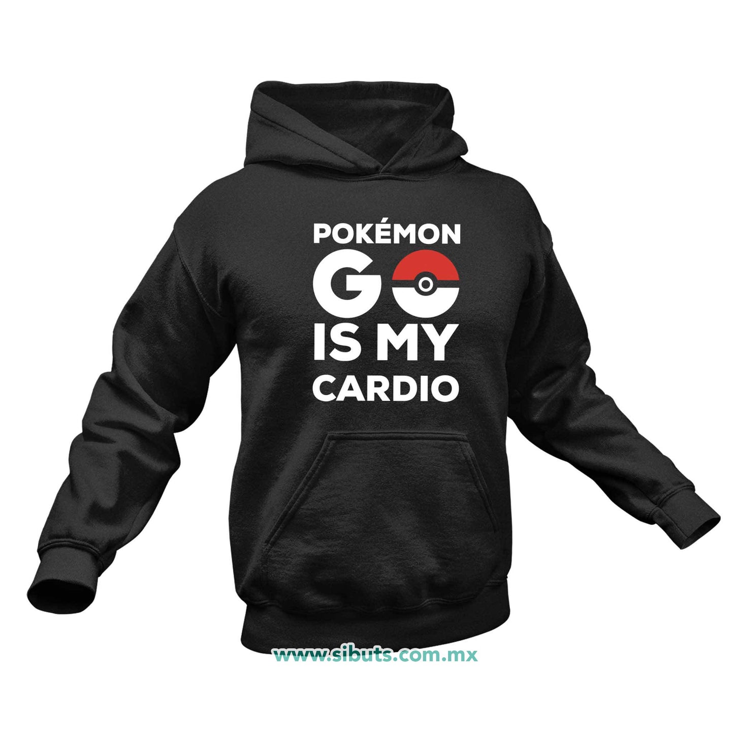 Sudadera Hombre Gorro Pokemon Go Is My Cardio