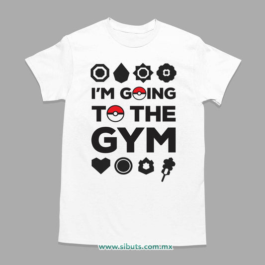 Playera Hombre Pokemon Go I´m Go To The Gym