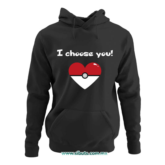 Sudadera Mujer Gorro Pokemon I Chose You
