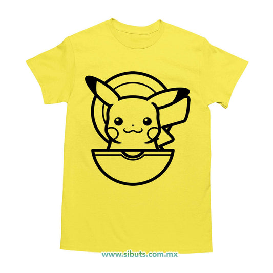 Playera Hombre Pokemon Pikachu Point