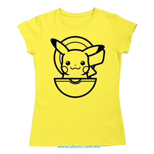 Playera Mujer Pokemon Pikachu Point