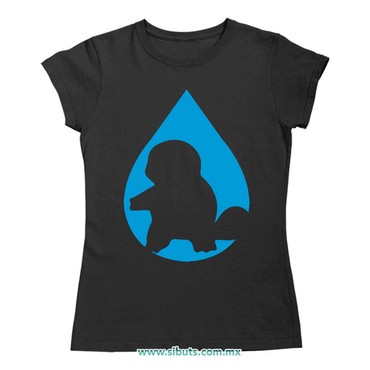 Playera Mujer Pokemon Squirttle