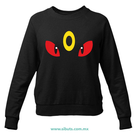 Sudadera Mujer Cuello Redondo Pokemon Umbreon