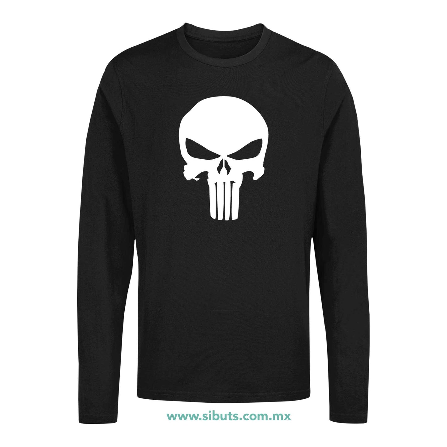 Playera Hombre Manga Larga The Punisher
