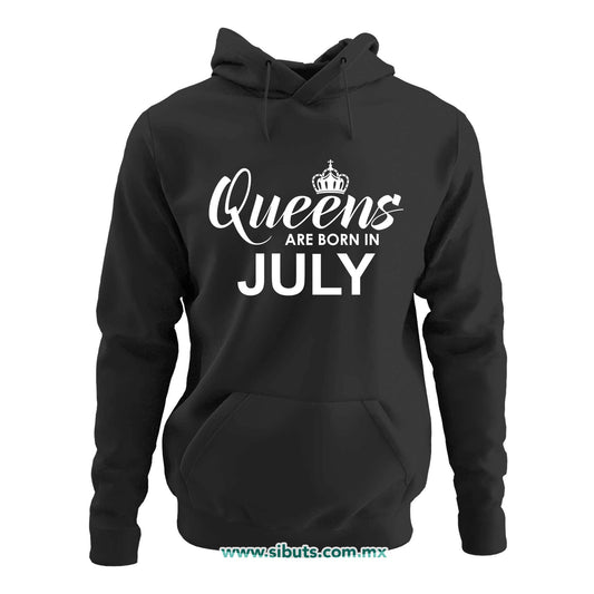 Sudadera Mujer Gorro Las Reinas Nacieron En Julio