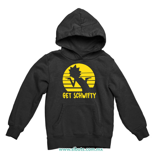 Sudadera Niño Gorro Rick And Morty Get Schwifty