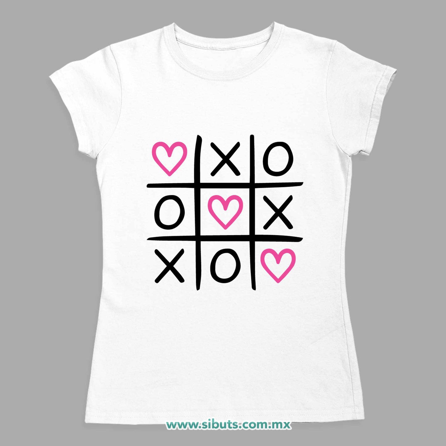 Playera Mujer San Valentin Juego de Gato