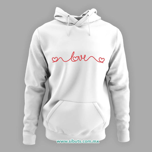 Sudadera Mujer Gorro San Valentin Hilo Corazón Love