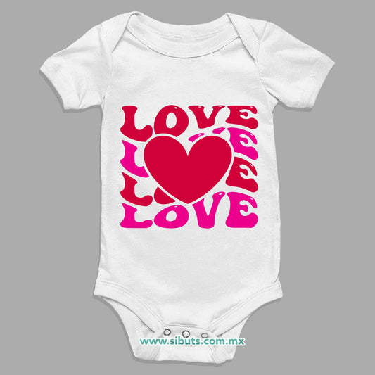 Pañalero Bebé San Valentin Love Love Corazón