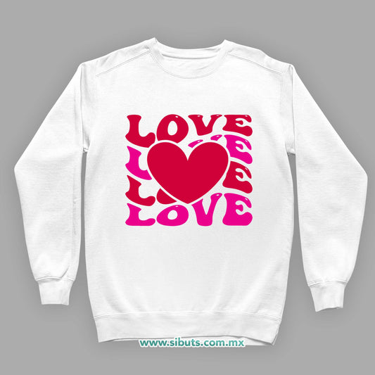 Sudadera Niña Cuello Redondo San Valentin Love