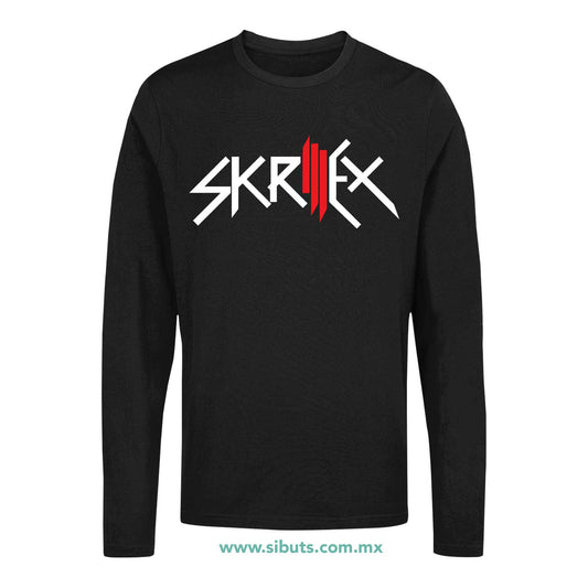 Playera Hombre Manga Larga Dj Skrillex