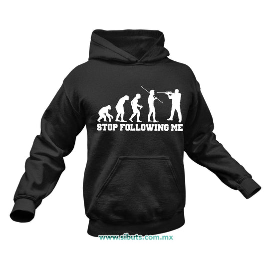 Sudadera Hombre Gorro Evolución Stop Following Me