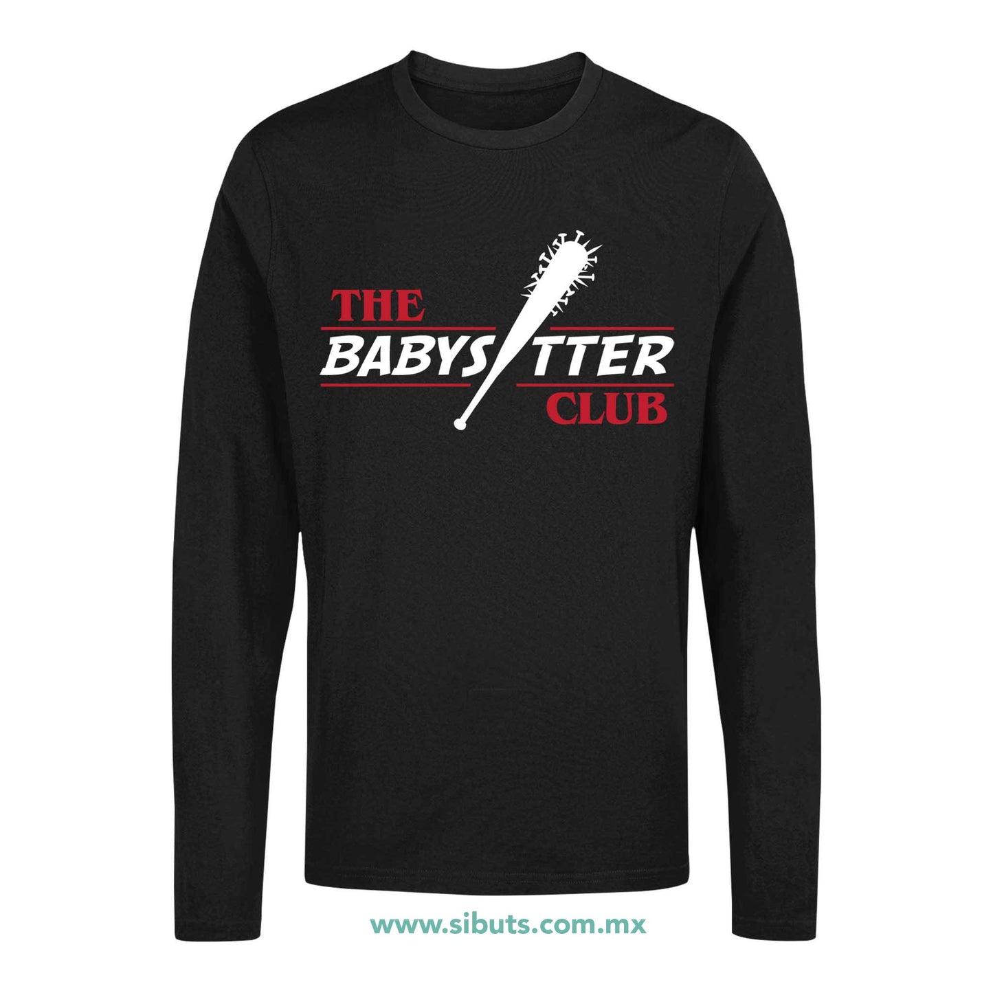 Playera Hombre Manga Larga Stranger Things The Babysitter Club