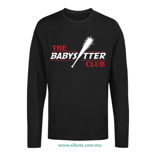 Playera Hombre Manga Larga Stranger Things The Babysitter Club