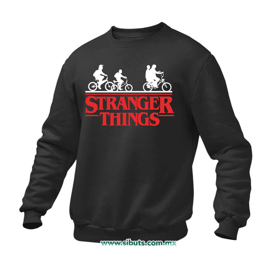 Sudadera Hombre Cuello Redondo Stranger Things Bicicletas