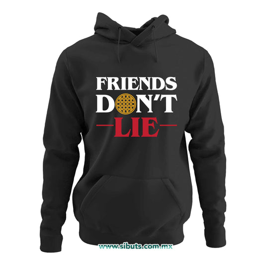 Sudadera Mujer Gorro Stranger Things Friends Don´t Lie
