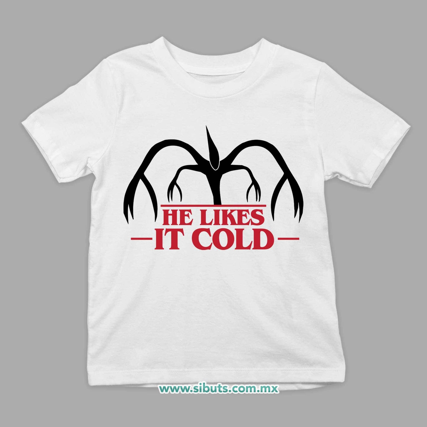 Playera Niño Stranger Things Demogorgon He Likes It Cold