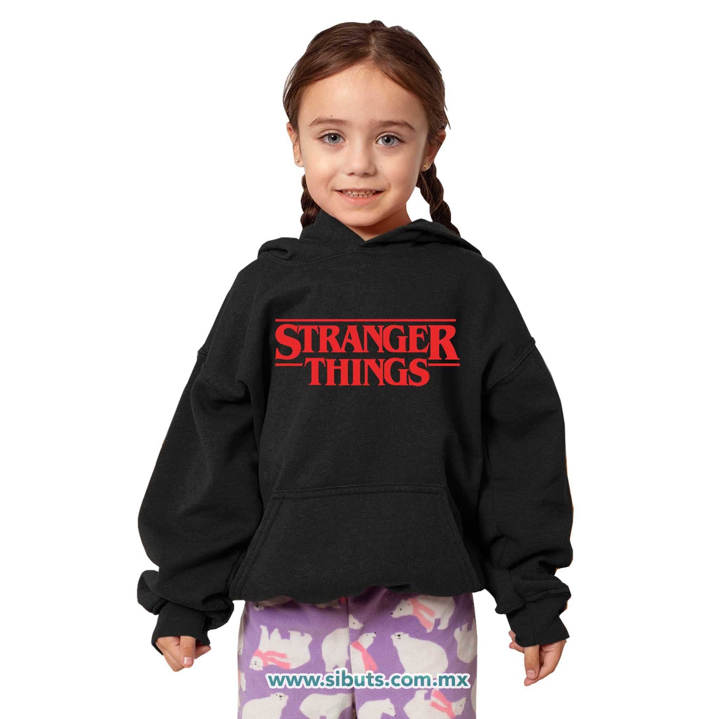 Sudadera Niño Gorro Stranger Things