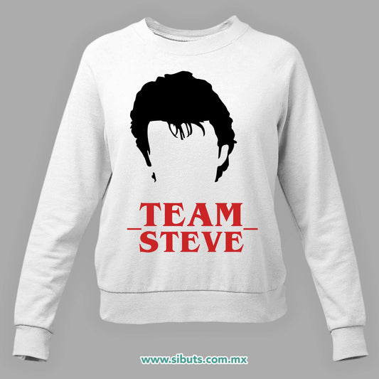 Sudadera Mujer Cuello Redondo Stranger Things Team Steve