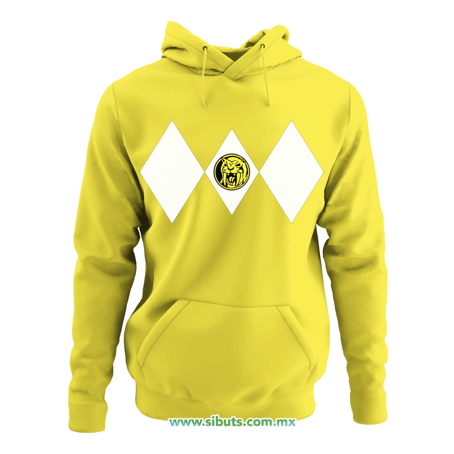 Sudadera Mujer Gorro Power Ranger Amarillo