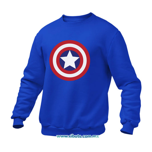 Sudadera Hombre Cuello Redondo Capitan America