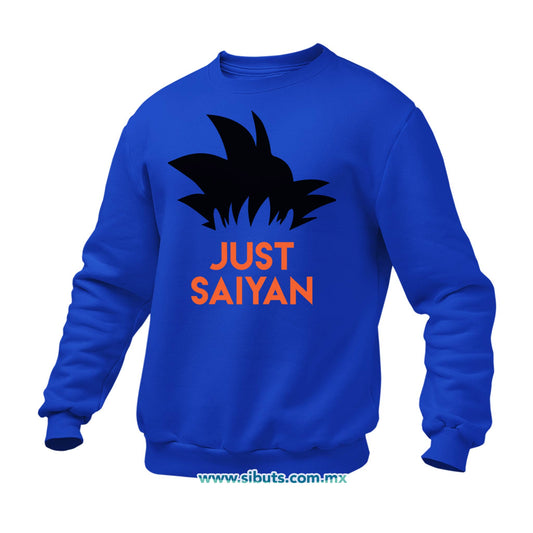 Sudadera Hombre Cuello Redondo Dragon Ball Goku Just Saiyan