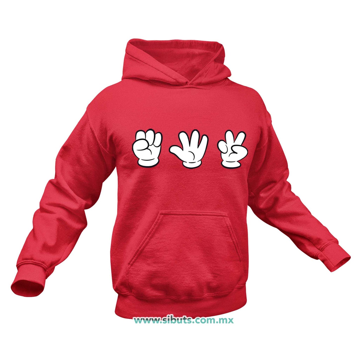Sudadera Hombre Gorro Juego Piedra Papel O Tijera