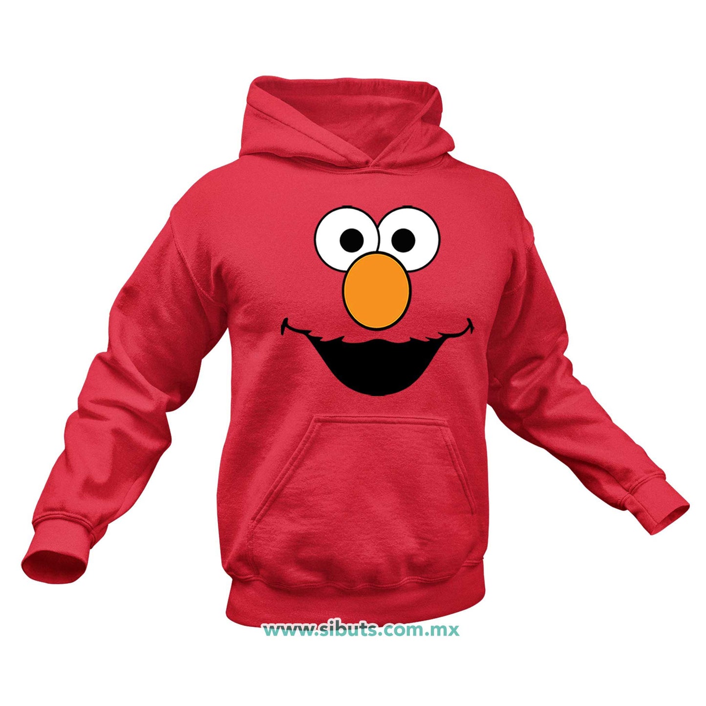 Sudadera Hombre Gorro Plaza Sesamo Elmo