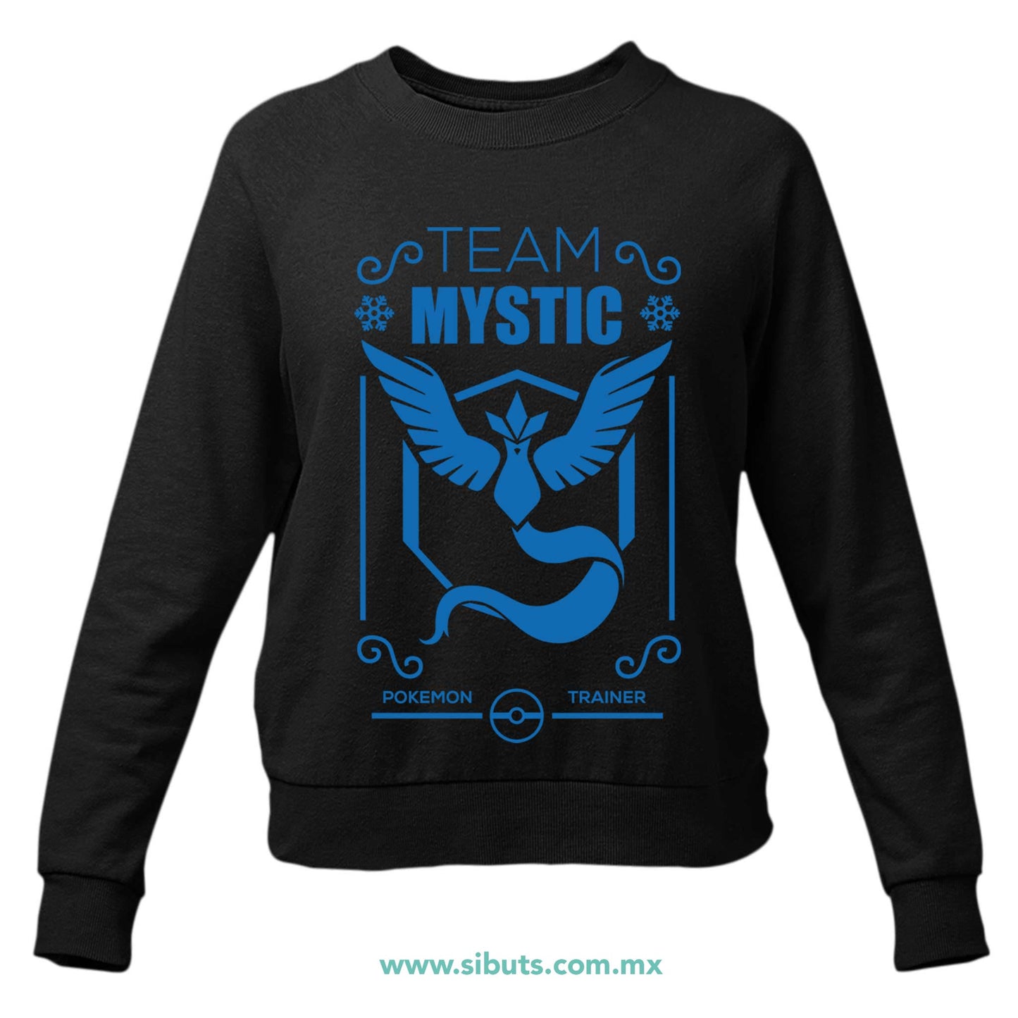 Sudadera Mujer Cuello Redondo Pokemon Go Team Mystic
